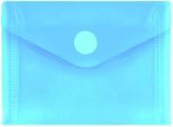Produktbild Foldersys 10 Dokumententaschen DIN A7 blau glatt 0,20 mm (A7)