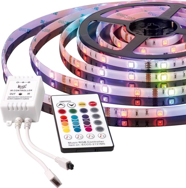 Produktbild Activejet AJE-LED MUSIC STRIPE LED Strip Universalstreifenleuchte Indoor/Outdoor (Kaltweiss, Warmweiss, Mehrfarbig, 300 cm, Indoor, Outdoor)