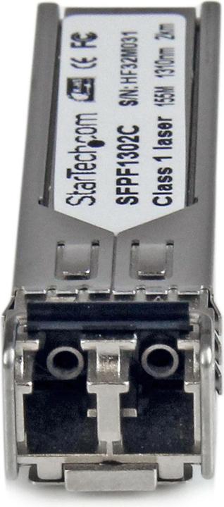 Actual product image StarTech Cisco GLC-FE-100FX compatible 100 Mbps fiber LC SFP transceiver module with DDM MM - Mini-GBIC to...