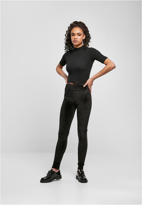 Actual product image Urban Classics Ladies High Waist Velvet Leggings (4XL)