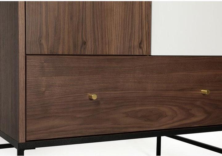 Produktbild Mr.Wood Garderobenschrank Flora Nussbaum 190 x 80 cm (80 x 55 x 190 cm)