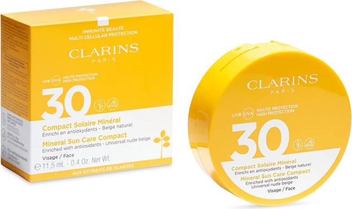 Image du produit Clarins Sun - Compact Solaire Minéral Visage SPF30 (Crème solaire visage, SPF 30, 11 ml, 103 g)
