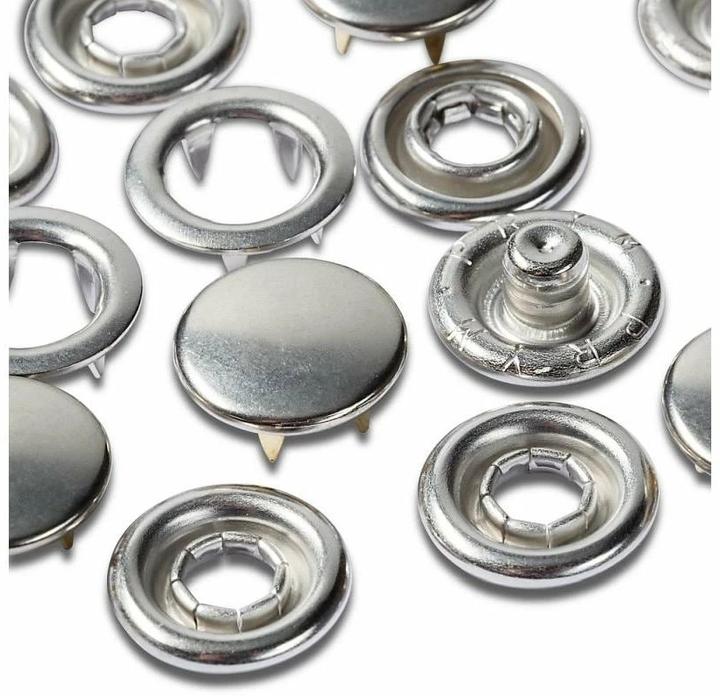 Immagine prodotto Prym Tappo in jersey a pulsante, ricarica, argento 10 mm, cartoncino 20 pezzi.