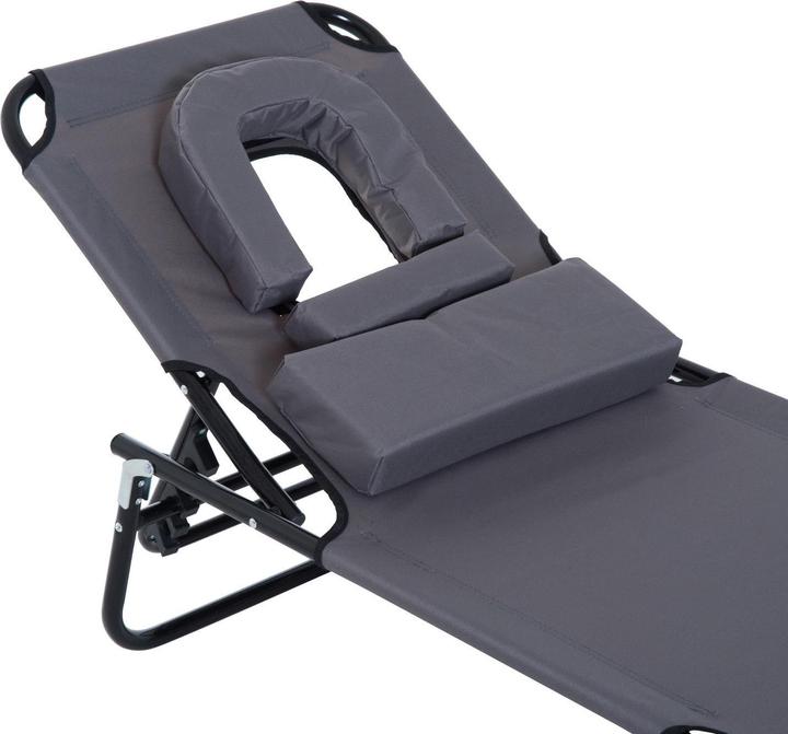 Image du produit Outsunny Chaise longue de jardin avec ouverture faciale (190 cm)
