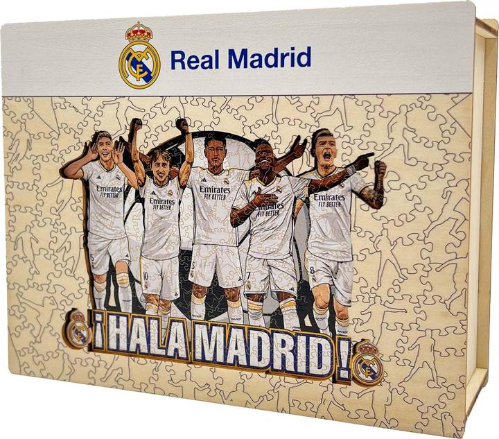 Actual product image Iconic Real Madrid CF - 5 Players - Wooden Puzzle Size M (270 pieces) (270 pieces)