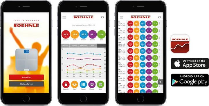 Produktbild Soehnle Web Connect Analysis (150 kg)