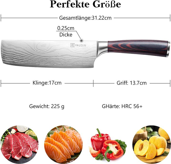 Actual product image Paudin Nariki cleaver, 17cm (17 cm)