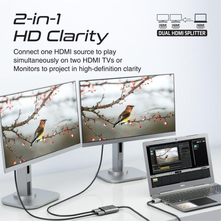 Image du produit ProMate MediaSplit-H2 Répartiteur HDMI 4K (1 m, HDMI)