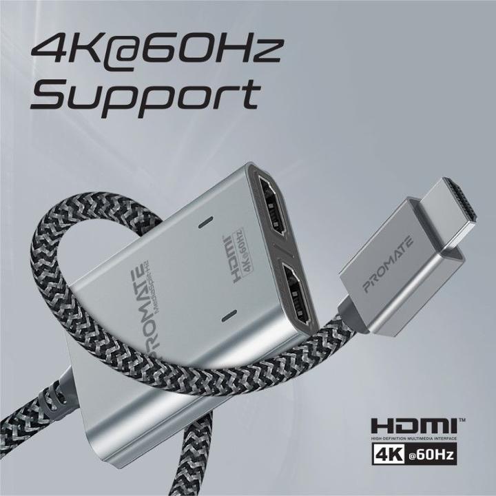Image du produit ProMate MediaSplit-H2 Répartiteur HDMI 4K (1 m, HDMI)