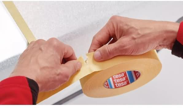 Image du produit tesa Bande de crêpage krepp® 4322 fortement crêpée chamois Longueur 50 m Largeur 50 mm (50 mm)