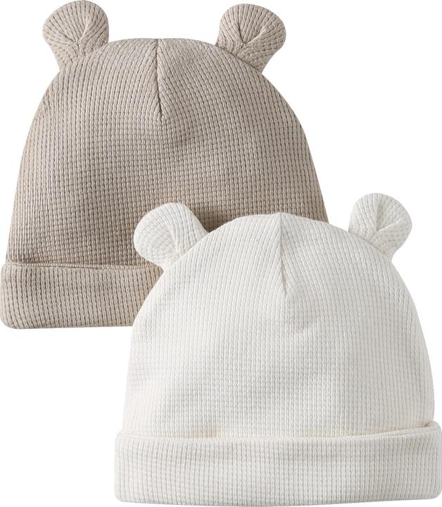 Vertbaudet 2er-Pack Baby-Mützen für Neugeborene aus Baumwolle