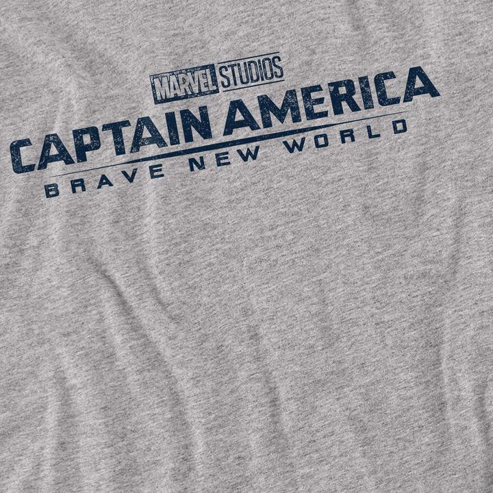 Actual product image Captain America Unisex Adult Distressed Logo T-Shirt (XXL)