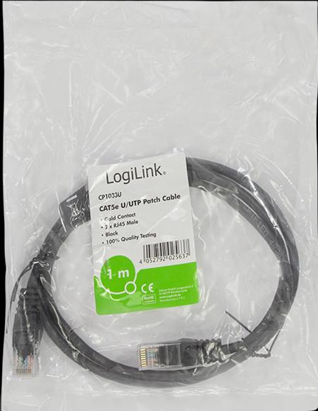 Produktbild LogiLink Netzwerkkabel (U/UTP, CAT5e, 1 m)