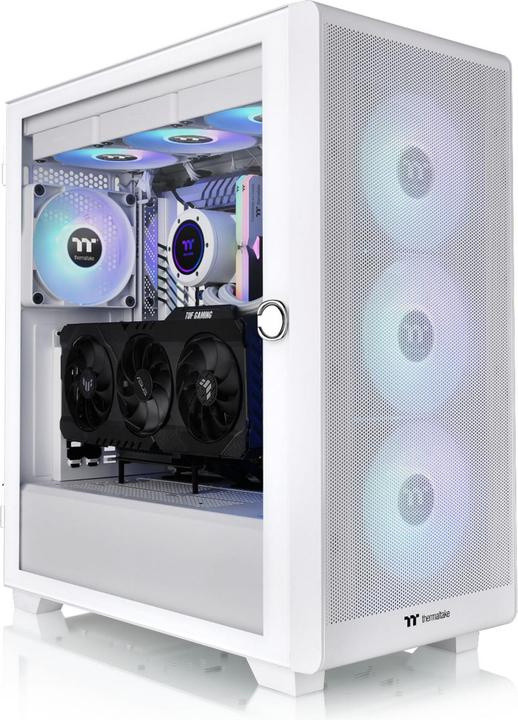 Actual product image Thermaltake S250 TG ARGB Snow White (Mini-ITX, mATX, ATX)