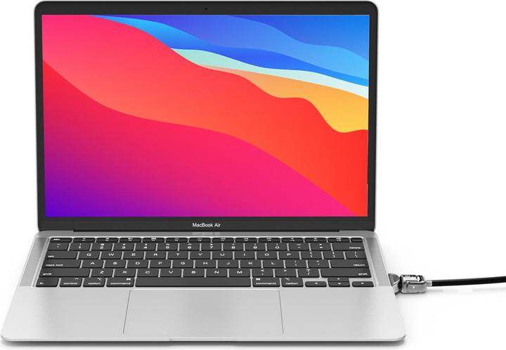 Actual product image Maclocks Ledge MacBook Air 2020 M1 T-slot Ledge Lock Adapter with Combination Cable Lock