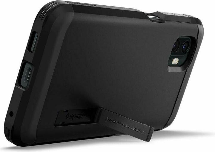 Actual product image Spigen TOUGH ARMOR GALAXY XCOVER 6 PRO Black (Samsung Galaxy XCover 6 Pro)