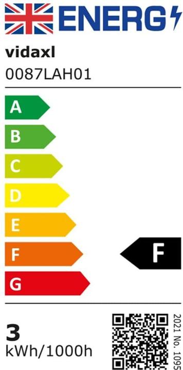 Energie-Label VidaXL Aussenlampe (GU10, IP44)