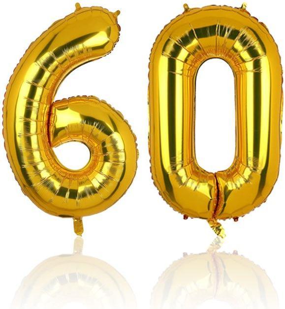 Hermex 60 Balloon Foil Balloon Birthday Party Balloon Number Balloon Balloon (1 x)