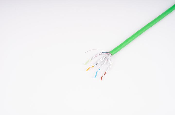 Productafbeelding Shiverpeaks ®-BASIC-S--installatiekabel, cat. 8.2, S/FTP, GHMT-certificering, groen, 50,0m (S/FTP, CAT8.2, 50 m)