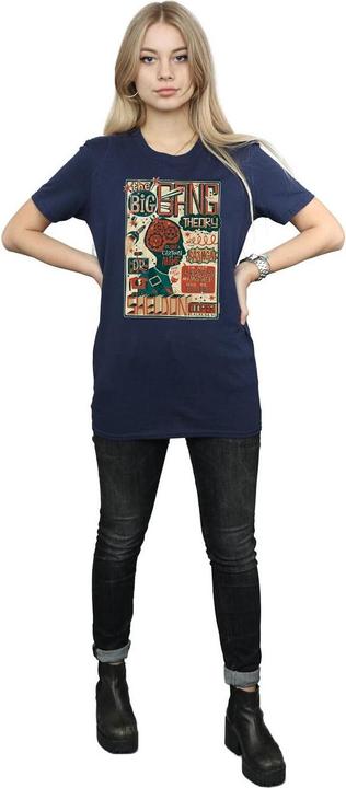 Immagine prodotto Big Bang Theory Poster infografico - Maglietta boyfriend in cotone (3XL)