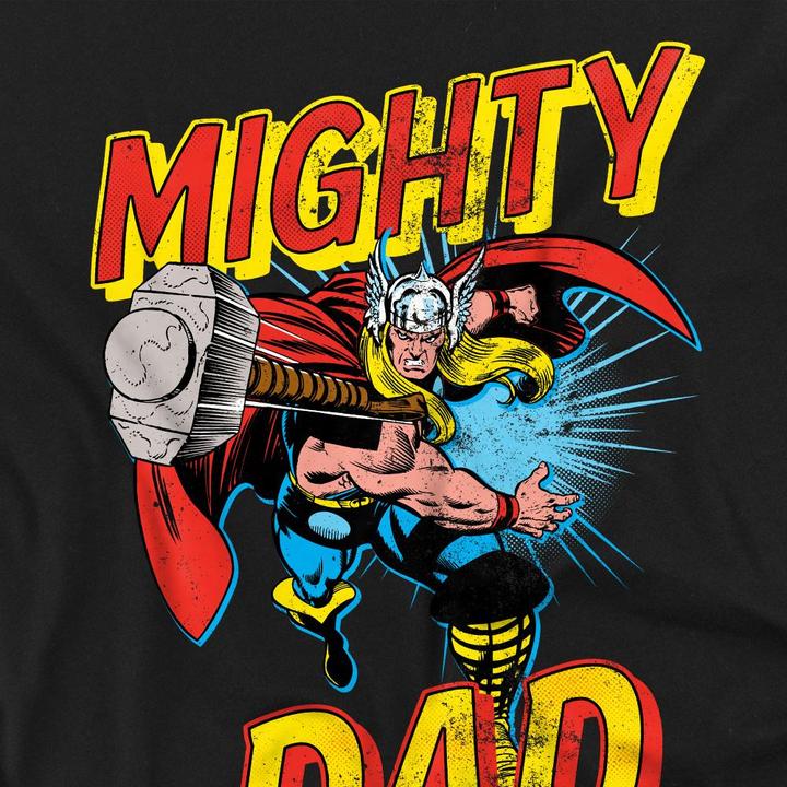 Actual product image Thor Unisex Adult Mighty Dad T-Shirt (L)