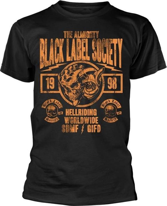 Actual product image Universal Textiles Unisex Adult Hell Riding Worldwide T-Shirt (M)