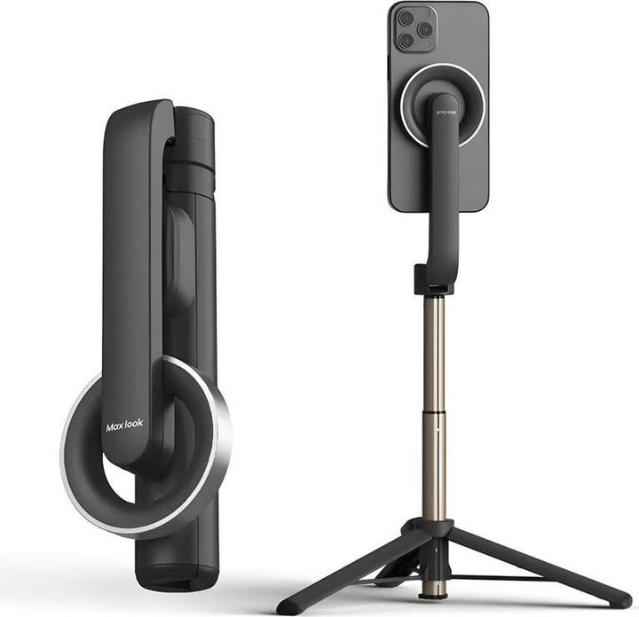 Immagine prodotto Hermex Treppiede per smartphone Supporto magnetico per treppiede Bastone per selfie Smartphone