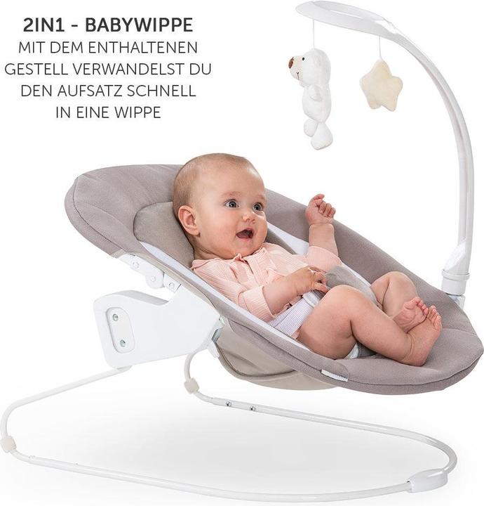 Produktbild Hauck Hochstühle Alpha Plus Walnut Newborn Set Deluxe - 4-tlg. (Hochstuhl Sitzerhöhung)