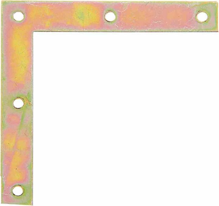 Image du produit Alberts Equerre de fixation 100 x 100 x 15 mm, galvanisé jaune, 1 pce (1 pcs)