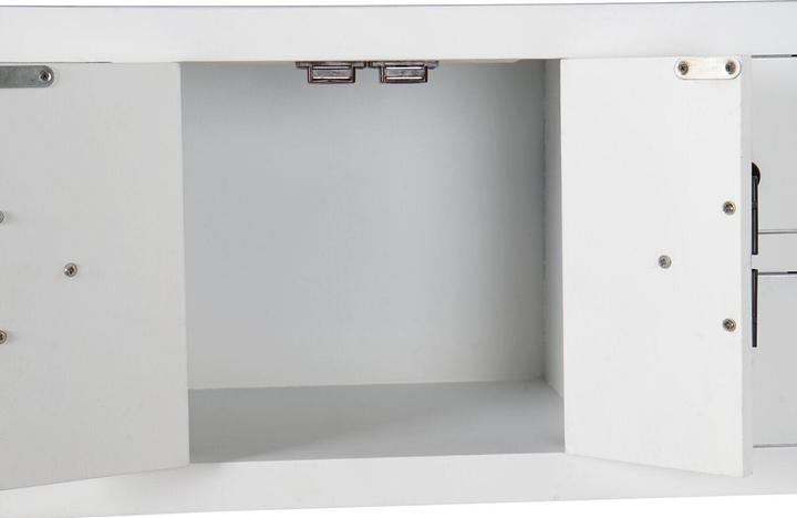 Actual product image DKD Home Decor Console Fir Silver White MDF Wood 98 x 26 x 80 cm