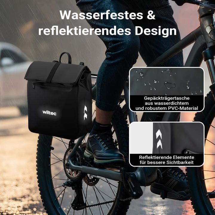 Actual product image Wiltec Gepäckträgertasche (22 l, Luggage carrier bag)