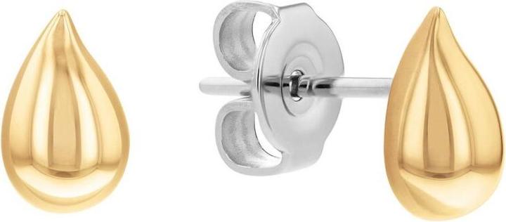Calvin Klein Fine gold-plated stud earrings Sculptured Drops 35000071