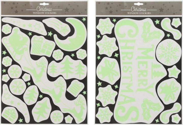 Actual product image Glow in the dark window stickers