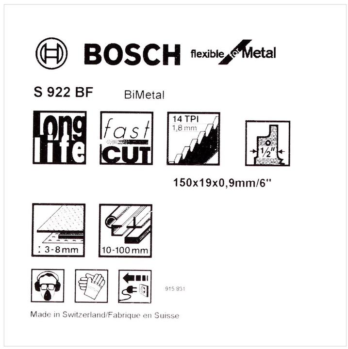 Productafbeelding Bosch Professional Zubehör Sabelzaagblad
