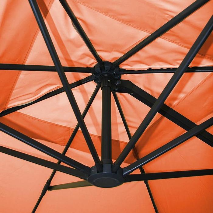 Immagine prodotto Mendler Ombrello semaforo di lusso in alluminio gastronomico, 3,5x3,5m terra - 10375 (3.50 m)