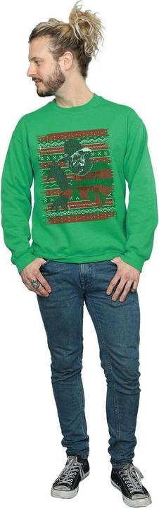 Actual product image Absolute Cult Mens Christmas Fair Isle Sweatshirt (XL)