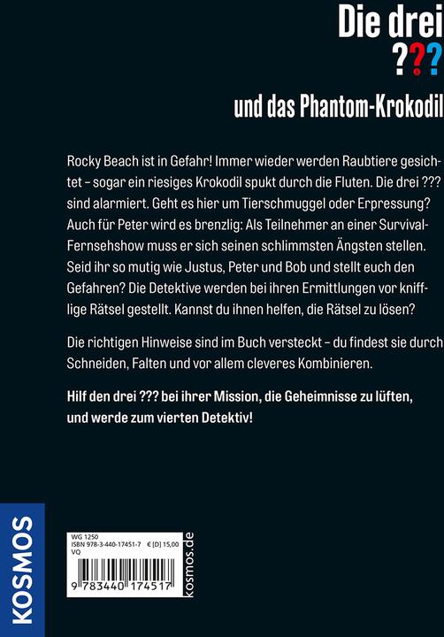 Produktbild Kosmos Die drei??? und das Phantom-Krokodil (Deutsch, Christian Friedrich, Cally Stronk, Andreas Ruch, 2022)