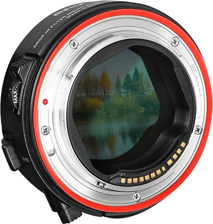 Actual product image Meike Drop in Filter Mount Adapter EF to EOSR (with variable ND filter)