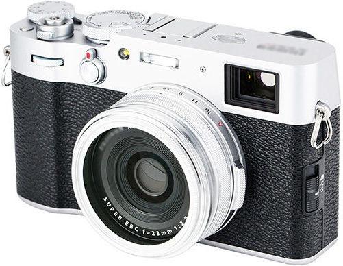 Produktbild JJC LH JX100VII Zonnekap Zilver (Fujifilm LH X100 lens hood en AR X100 adapter ring)