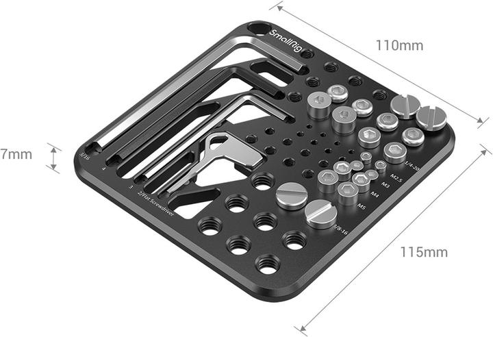 Produktbild SmallRig 3184 Screw and Hex Key Storage Plate (Diverses Video Zubehör)