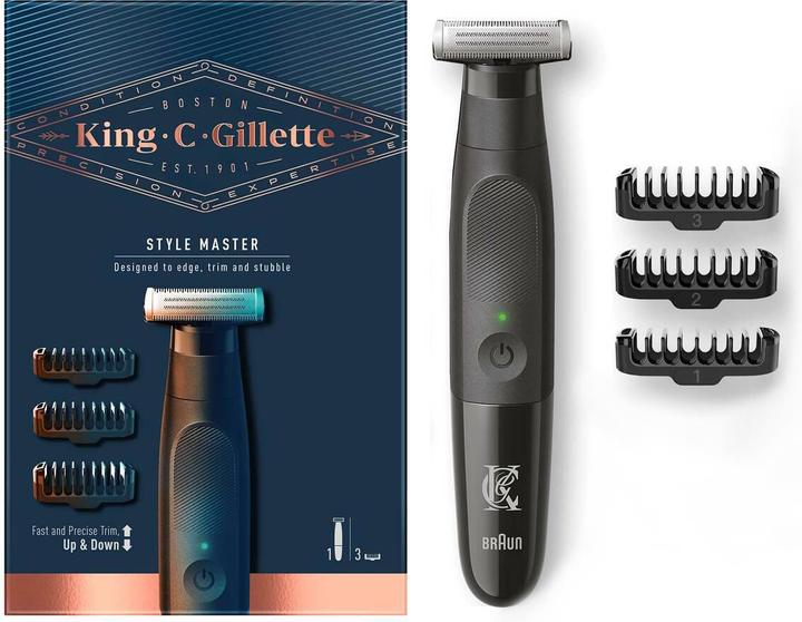 Actual product image Gillette King C, Trimmer + Overlays, 3 pieces
