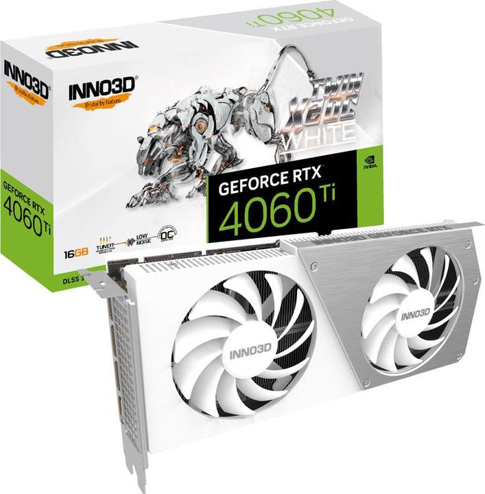 Image du produit Inno3D GeForce RTX 4060 Ti Twin X2 OC Blanc (16 Go)