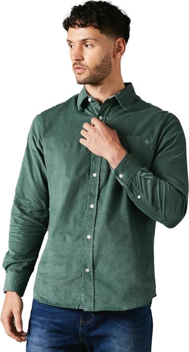 Actual product image Universal Textiles Mens Corduroy Long-Sleeved Shirt (XXL)