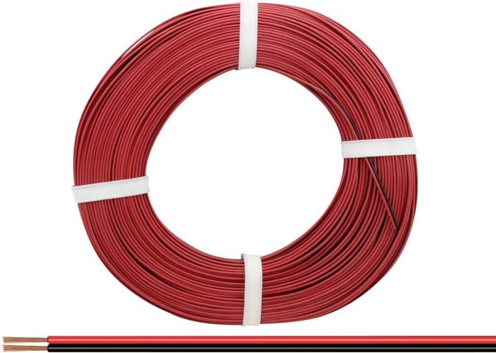 Produktbild Donau 225-010-25 Litze 2 x 0.25 mm² Rot/Schwarz 25 m (25 m)