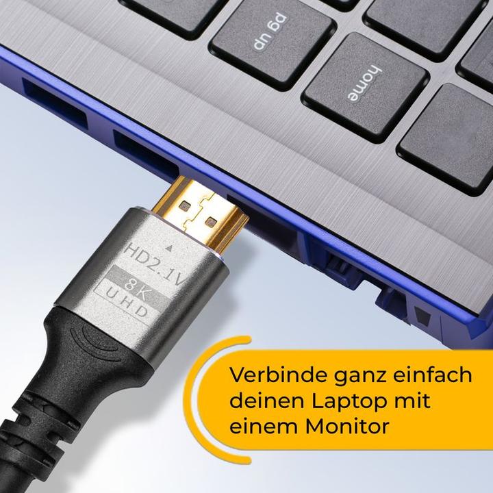 Produktbild Hermex HDMI zu HDMI Kabel 1m 8K UHD High Speed HDMI Anschlusskabel (1 m, HDMI)