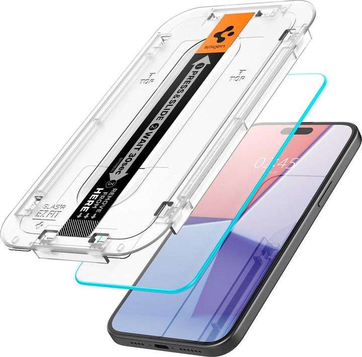 Produktbild Spigen Glas.TR EZ Fit (2 Stück, Apple iPhone 15)