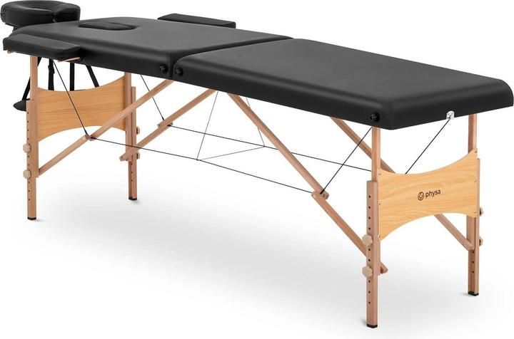 Produktbild Physa Massageliege klappbar extrabreit Massagebank Massagetisch Holzrahmen 227 kg