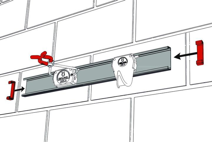 Actual product image Bruns Guide rail SB0.10C 1 m