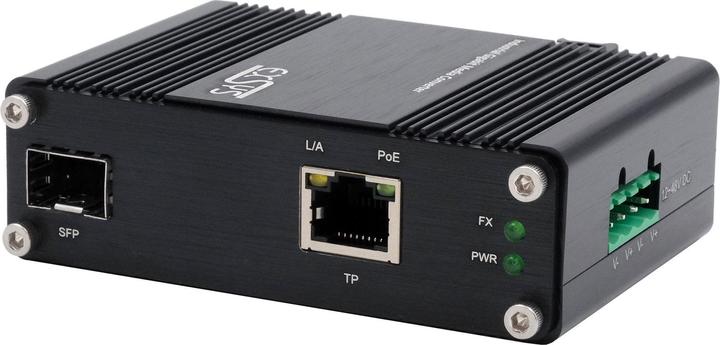 Image du produit Exsys Convertisseur de média PoE+ industriel 60W