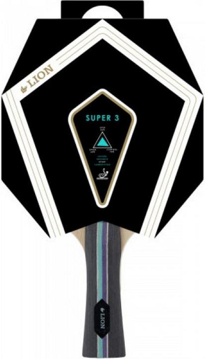 Actual product image Lion Super 3 table tennis bat